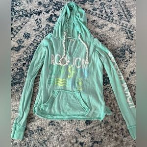 Ron Jon Surf Shop Hoodie Womens Size Small mint green